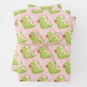 Strawberry Matcha Dinosaur Geschenkpapier Set (Beispiel)