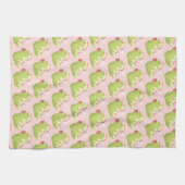 Strawberry Matcha Dinosaur  Geschirrtuch (Horizontal)