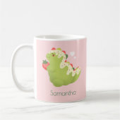 Strawberry Matcha Dinosaur  Kaffeetasse (Links)