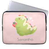 Strawberry Matcha Dinosaur  Laptopschutzhülle (Vorderseite)
