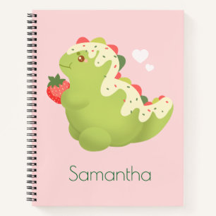 Strawberry Matcha Dinosaur  Notizblock