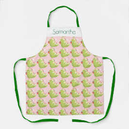 Strawberry Matcha Dinosaur Schürze