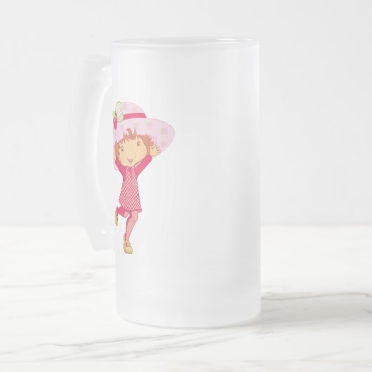 Strawberry Mattglas Bierglas (Vorderseite Links)