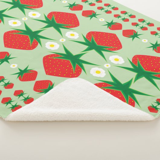 Strawberry Medium Sherpa Blanket Sherpadecke (3/4)