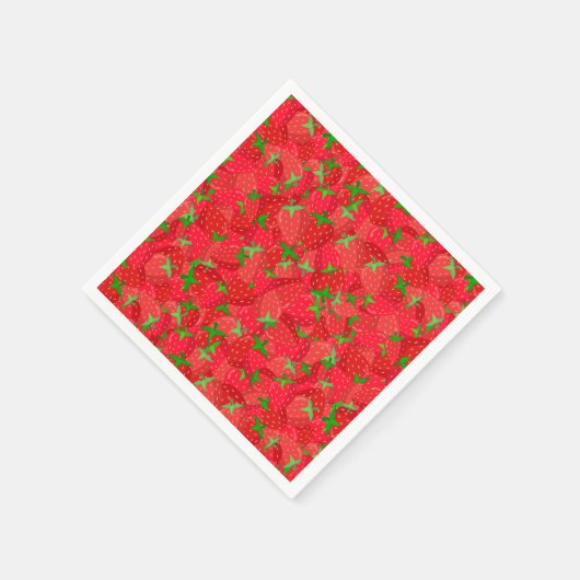 Strawberry Medley Serviette (Ecke)