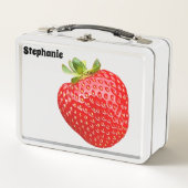 Strawberry Metal Lunchbox (Vorderseite)