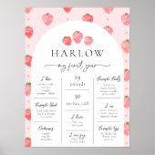 Strawberry Milestone Poster | Berry First (Vorne)