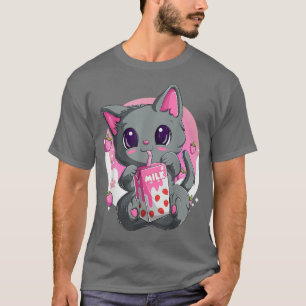 Strawberry Milk Shirt for Women Girls, Kawaii Anim
