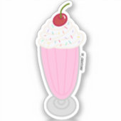 Strawberry Milkshake Aufkleber (Vorderseite)