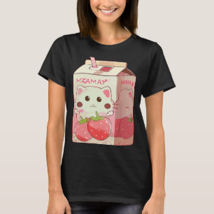 Strawberry Milkshake Cat 2 T-Shirt