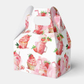 Strawberry Milkshake Geburtstag Willkommen Geschenkschachtel (Rückseite)