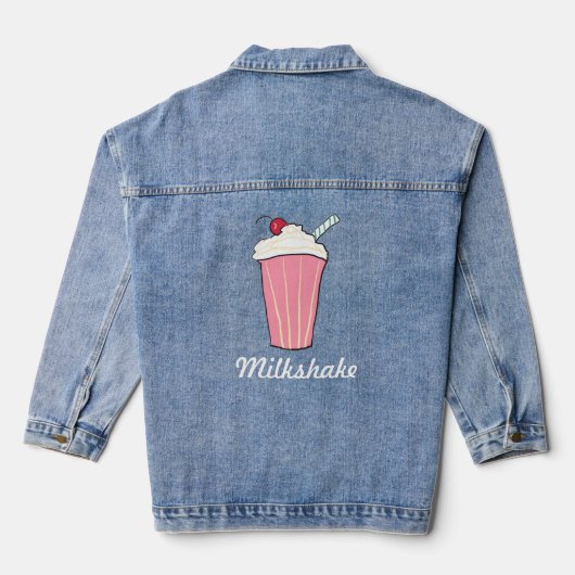 Strawberry Milkshake Jeansjacke (Rückseite)