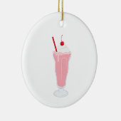 Strawberry Milkshake Keramik Ornament (Rechts)