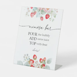 Strawberry Mimosa Bar Sign Sockelschild