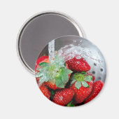 Strawberry mit Wasser Magnet (Vorderseite/Rückseite)