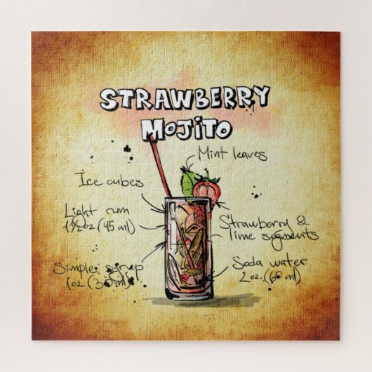 Strawberry Mojito 01 Puzzle (Vertikal)
