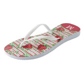 Strawberry Monogram Badesandalen (Schrägansicht)
