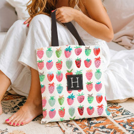 Strawberry Monogram Muster | Tasche