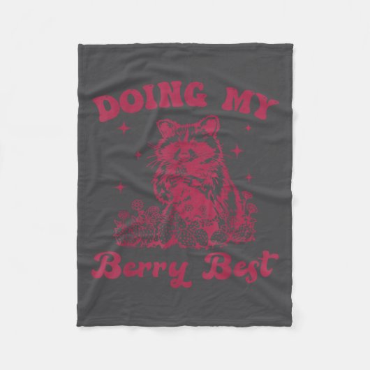 Strawberry Motivation Cute Berry Lover  Fleecedecke (Vorderseite)