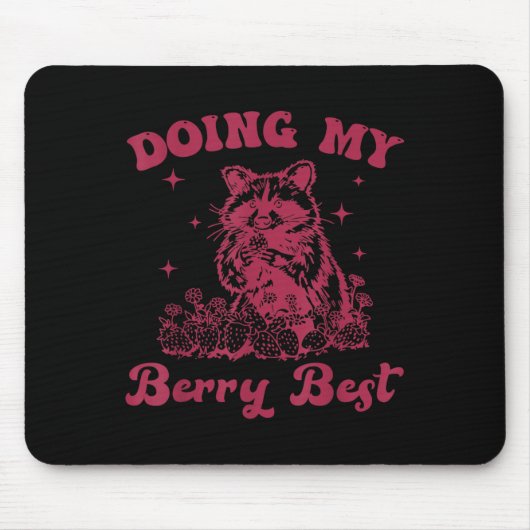 Strawberry Motivation Cute Berry Lover  Mousepad (Vorne)