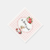 Strawberry Mouse Baby Shower Cocktail Napkin Serviette (Ecke)