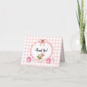 Strawberry Mouse Baby Shower-Danke-Card Dankeskarte (Vorderseite)