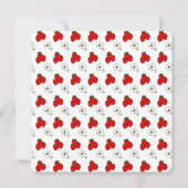 Strawberry Muster Custom Party Einladung (Vorderseite)