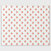 Strawberry-Muster Geschenkpapier (Flach)