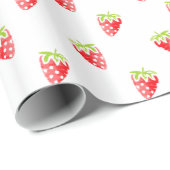 Strawberry-Muster Geschenkpapier (Rolleneckpunkt)