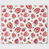 Strawberry-Muster Geschenkpapier (Flach)