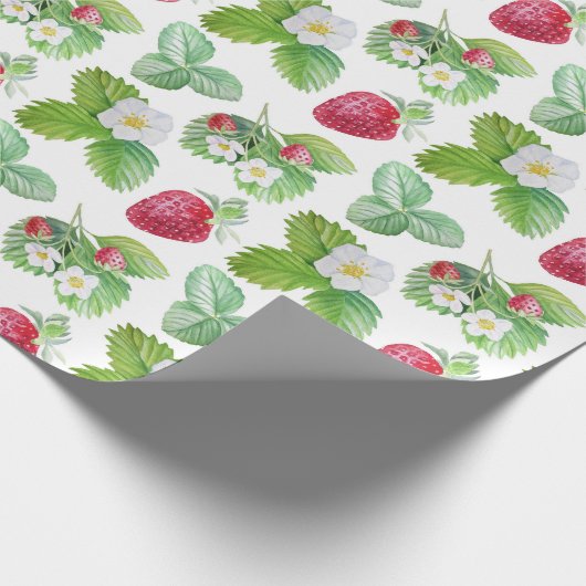Strawberry-Muster Geschenkpapier (Ecke)