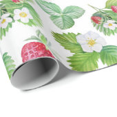 Strawberry-Muster Geschenkpapier (Rolleneckpunkt)