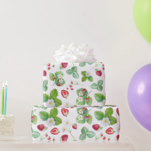 Strawberry-Muster Geschenkpapier