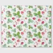 Strawberry-Muster Geschenkpapier (Flach)