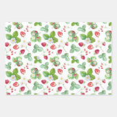 Strawberry-Muster Geschenkpapier Set (Vorderseite 2)