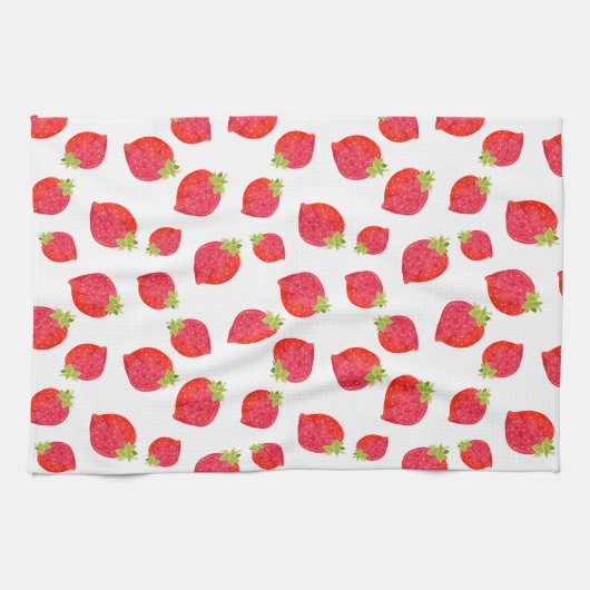 Strawberry-Muster Geschirrtuch (Horizontal)