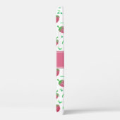 Strawberry-Muster mit Monogramm Case-Mate iPhone Hülle (Rückseite / Rechts)