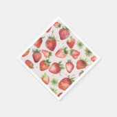 Strawberry-Muster Serviette (Ecke)