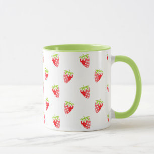 Strawberry-Muster Tasse