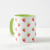 Strawberry-Muster Tasse (Vorderseite Links)