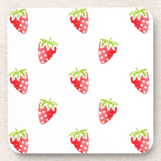 Strawberry-Muster Untersetzer (Vorderseite)