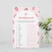 Strawberry Name Baby Animals Baby Showspiel (Stehend Vorderseite)