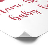 Strawberry - Name dieses Babynahrung Poster (Ecke)