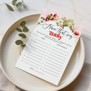 Strawberry Name dieses Lied Baby Dusche Spiel