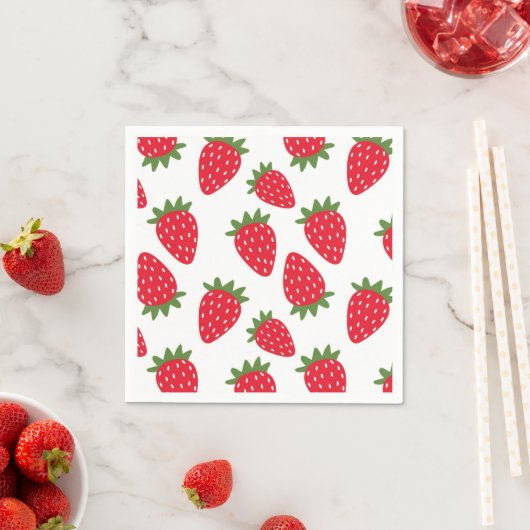 Strawberry Napkins Serviette (Beispiel)