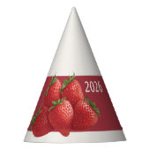 Strawberry New Year's Eve Party Partyhütchen (Vorderseite)