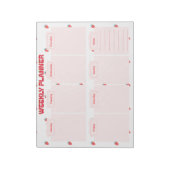 Strawberry Niedlich Weekly Planer Desk Notizblock (Rotiert)
