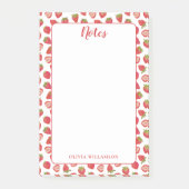 Strawberry Notes Memo Pad Post-it Klebezettel (Vorderseite)