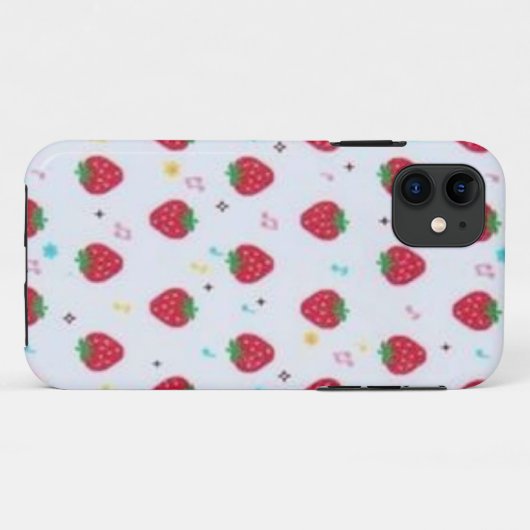 Strawberry Novelty Design iPhone Case (Rückseite (Horizontal))