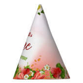 Strawberry ONE erste Geburtstagsparty Partyhütchen (Rechts)